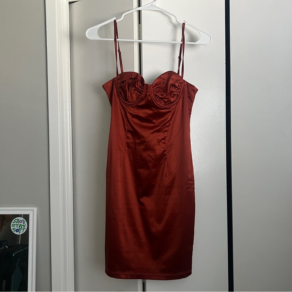 [FASHIONNOVA] Stretch satin mini dress